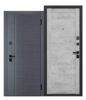 Дверь БОСТОН 7,5 см Бетон снежный царга Ferroni 86 лев.