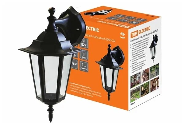Фонарь садовый TDM Electric SQ0330-3002 60 Вт черный
