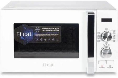 1. СВЧ H-eat MWS-2003W 20л, 700Вт, мех.панель, белая