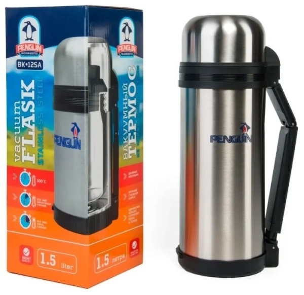 2. Термос Пингвин 1,5л ВК-12SА универс.,ручка