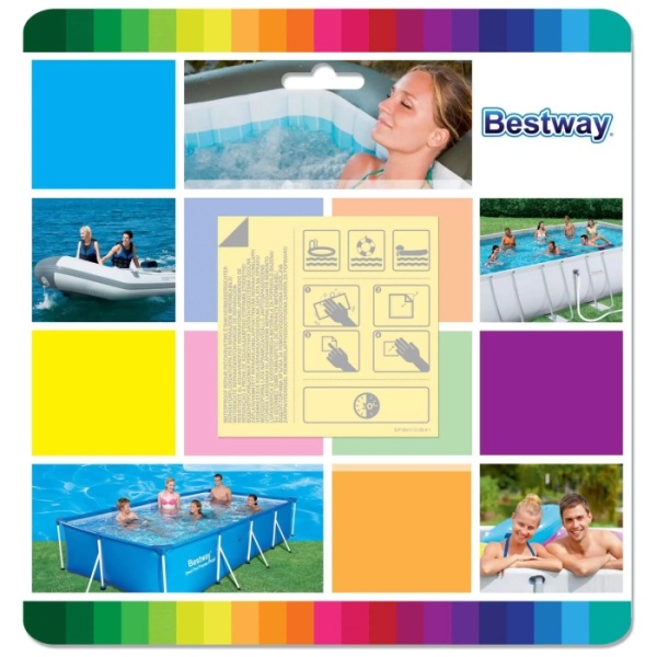 Ремкомплект BestWay Заплатки самоклеющиеся 10 шт 6,5х6,5 см увеличенной плотности 62091
