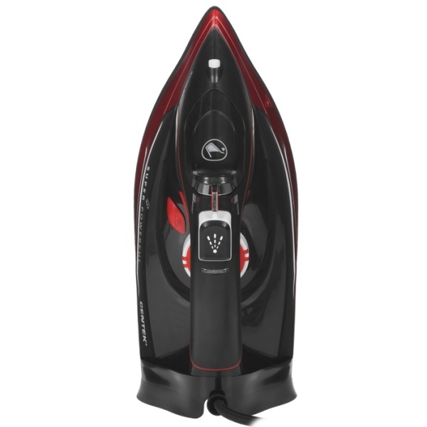 2. Утюг Centek CT-2359 RED 3000Вт, керамическ подошва, 320мл, паровой удар, самоочистка, защ протекания