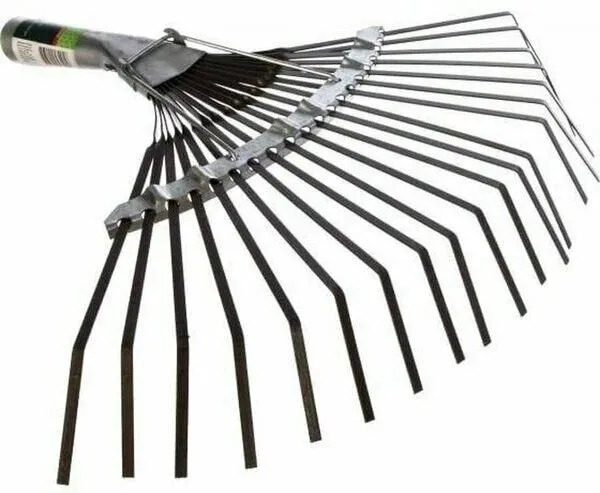 Грабли веерные 22 зуб. без черенка оцинков.