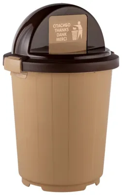 2. Бак круглый с крышкой-клавишей  105л.