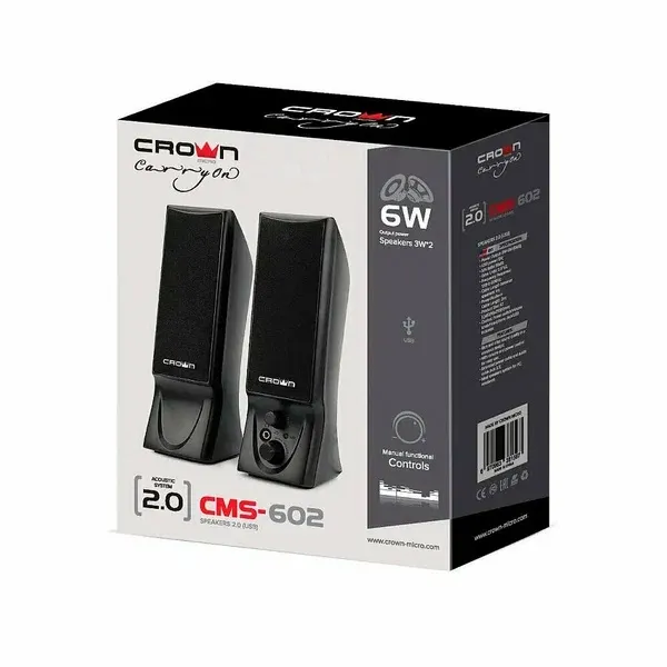 4. Акустическая система 2.0 CROWN CMS-602